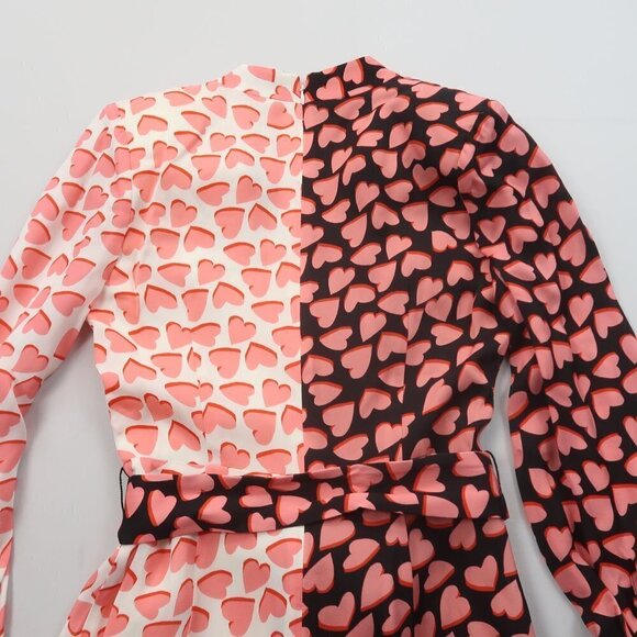Rebecca Vallance Twin Hearts Faux Wrap Dress Size 4 NWT - Picture 9 of 13